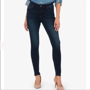KUT from the Kloth Mia Toothpick Skinny Jeans, Dark Wash, Size 6 x 31